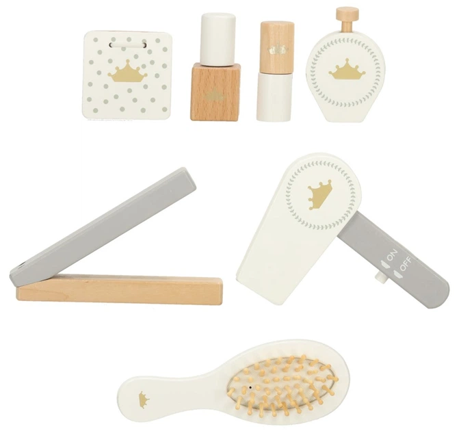 Drewniana toaletka Kik Lulilo Bella lustro taboret akcesoria (KX3775) (5903039750968) - obraz 4