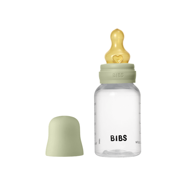 Дитяча пляшечка BIBS Baby Bottle Round Latex 150 мл повільний потік - Фото 1 Дитяча пляшечка BIBS Baby Bottle Round Latex 150 мл повільний потік - зображення 1
