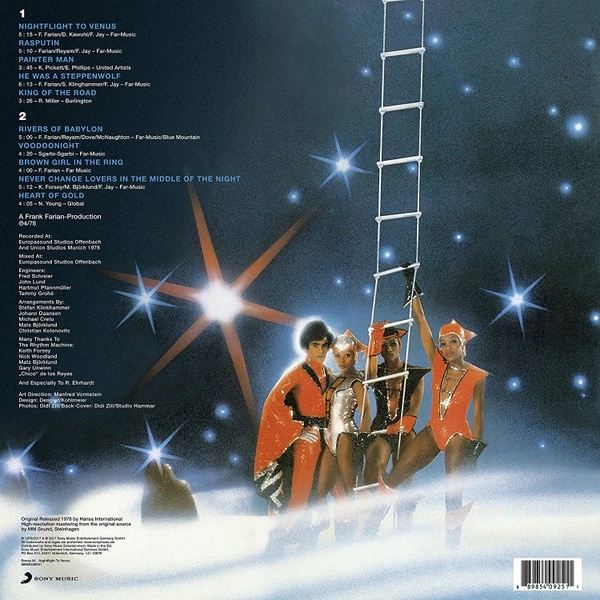 Вінілова платівка Boney M. - Nightflight To Venus (Vinyl, LP, Album, Reissue, Remastered) - Фото 2 Вінілова платівка Boney M. - Nightflight To Venus (Vinyl, LP, Album, Reissue, Remastered) - изображение 2