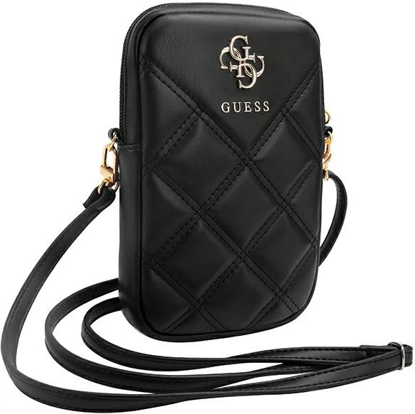 Сумка Guess 4G Quilted Metal Logo Wallet Zipper Pouch Black (GUWBZPSQSSGK) - зображення 3