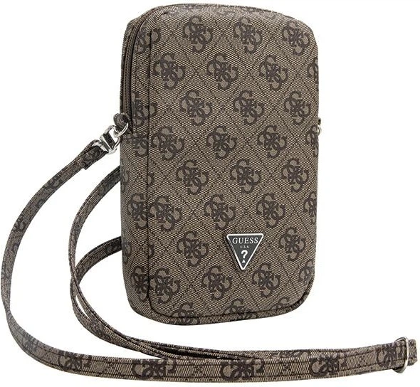 Сумка Guess 4G Triangle Metal Logo Wallet Zipper Pouch Brown (GUWBZP4GFTSW) - зображення 3
