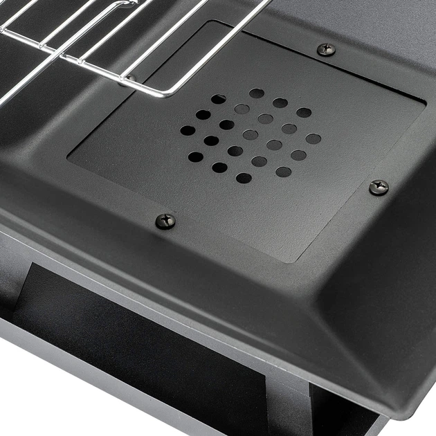 Palenisko ogrodowe Kadax Liglet z pokrywą i rusztem stalowe 46 x 46 cm Czarne (5906638309902) - obraz 8