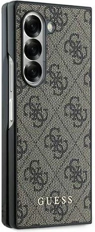 Etui plecki Guess 4G Metal Gold Logo do Samsung Galaxy Z Fold 6 Brown (GUHCZFD6GF4GBR) - obraz 3