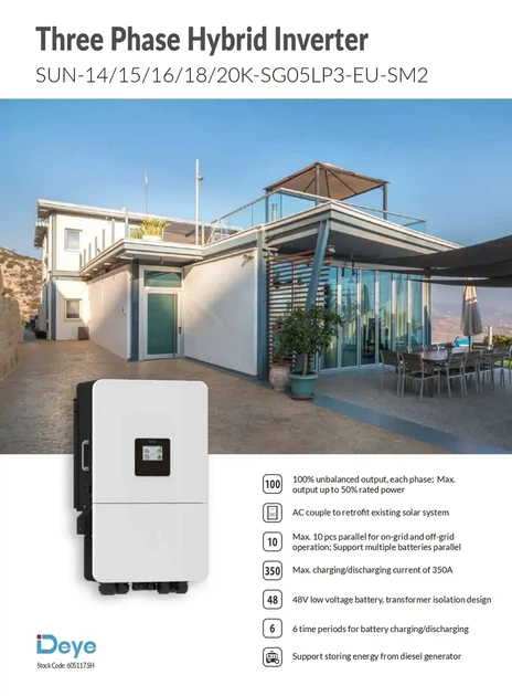Инвертор SUN-16K-SG05LP3-EU-SM2 16 кВт трехфазный для солнечной электростанции с MPPT контроллерами - изображение 3