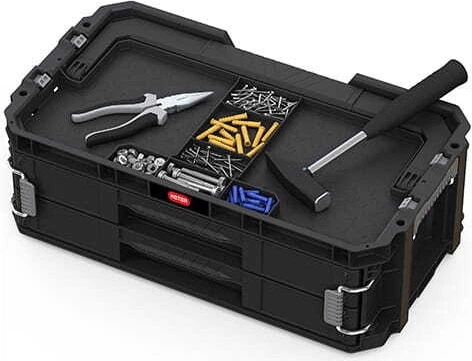 Regał warsztatowy Keter 250037 2-szufladowy Connect Czarny (7290112635082) - obraz 4