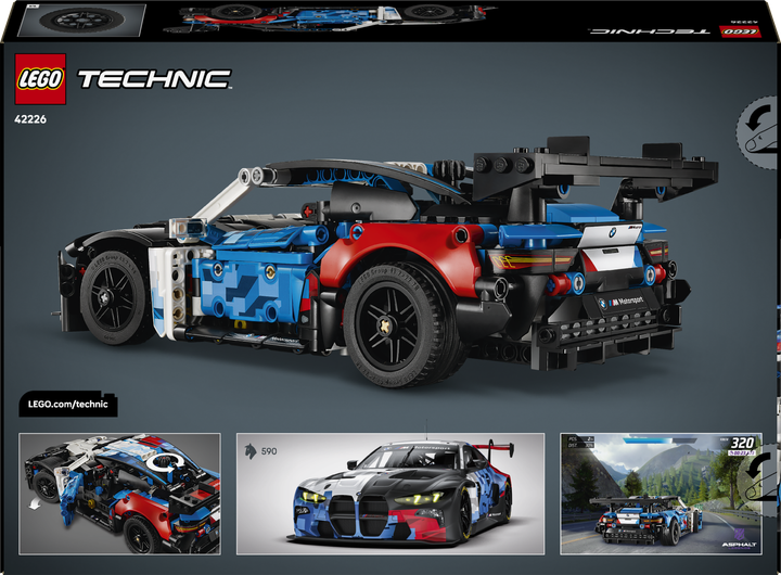 Zestaw klocków LEGO Technic Samochód wyścigowy BMW M4 GT3 EVO 747 elementów (42226) - obraz 9