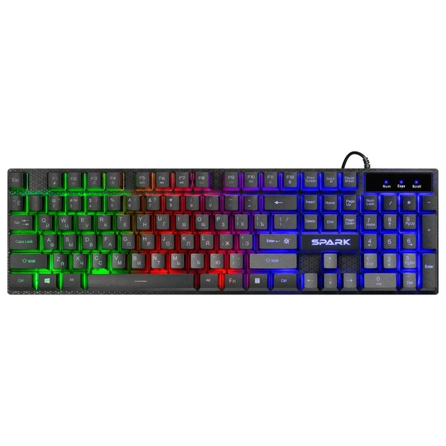Клавіатура ігрова Defender Spark GK-300L UA LED підсвітка - Фото 1 Клавіатура ігрова Defender Spark GK-300L UA LED підсвітка - зображення 1