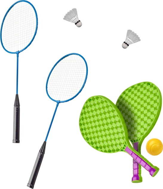 Спортивний набір KIK 5 в 1 для бадмінтону, баскетболу, волейболу, тенісу, фрісбі KX3638 (5903039753396) - зображення 4