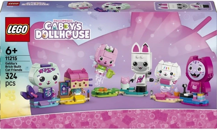 Дитячий конструктор LEGO Gabby's Dollhouse Друзі-кішки Габбі 324 деталей від 6 років (11215) - Фото 1 Дитячий конструктор LEGO Gabby's Dollhouse Друзі-кішки Габбі 324 деталей від 6 років (11215) - зображення 1