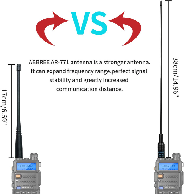 Антенна для рации Baofeng ABBREE AR-771 SMA - изображение 5