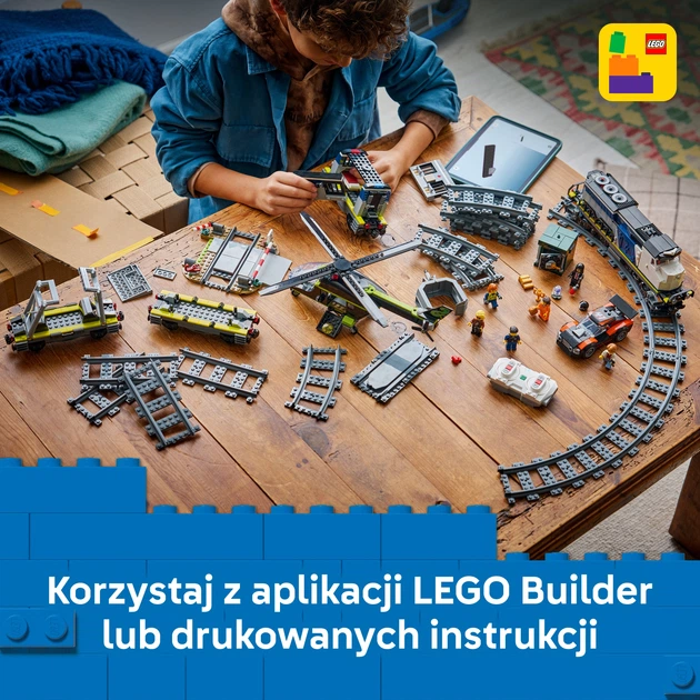 Zestaw klocków LEGO City Napad na policyjny pociąg 1313 elementów (60508) - obraz 8