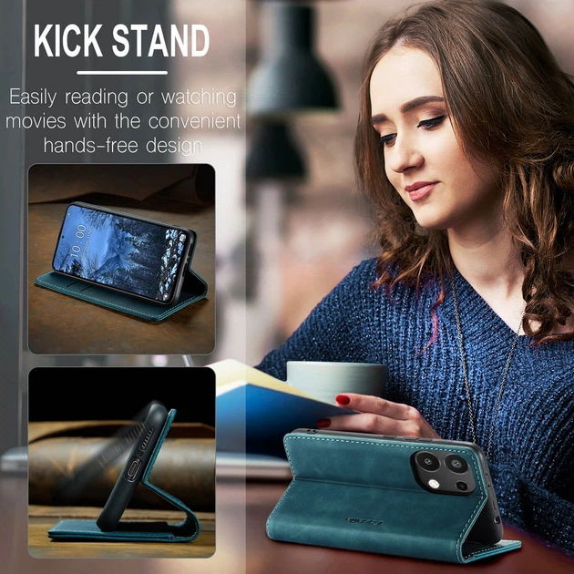 Чехол книжка с магнитом Xiaomi Redmi Note 13 CaseMe Sea Green (43226-56) - изображение 5