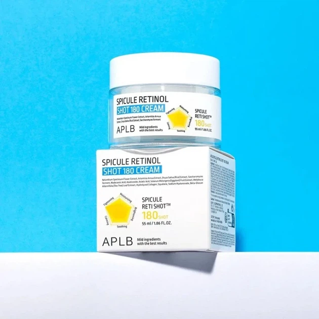 Антивіковий крем з ретинолом та морськими мікроспікулами APLB Spicule Retinol Shot 180 Cream 50 мл - зображення 3