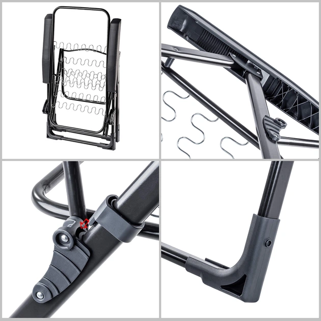 Krzesło ogrodowe Kadax Gijon Plus K8602 107 x 76 cm Zygzak (5903699479513) - obraz 6