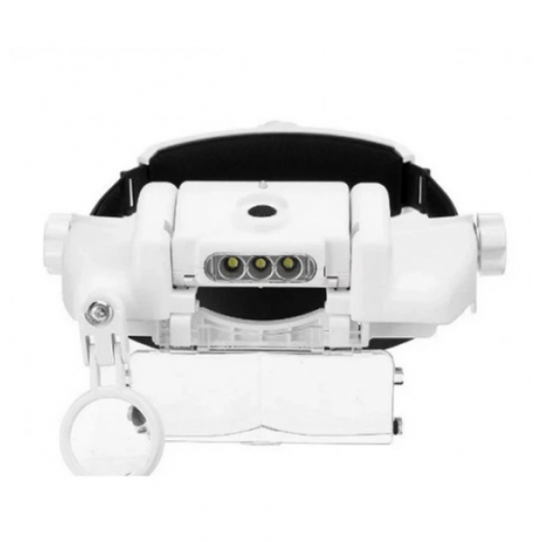 Лупа очки бинокулярные для рукоделия для пайки третья рука Magnifier MG81 3.5х 9.5х 11.5х с LED-подсветкой и сменными увеличительными стеклами - Фото 6 Лупа очки бинокулярные для рукоделия для пайки третья рука Magnifier MG81 3.5х 9.5х 11.5х с LED-подсветкой и сменными увеличительными стеклами - изображение 6