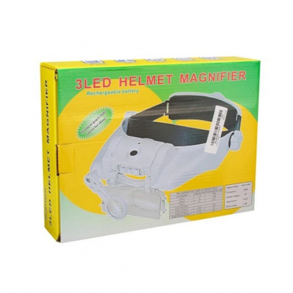 Лупа очки бинокулярные для рукоделия для пайки третья рука Magnifier MG81 3.5х 9.5х 11.5х с LED-подсветкой и сменными увеличительными стеклами - Фото 7 Лупа очки бинокулярные для рукоделия для пайки третья рука Magnifier MG81 3.5х 9.5х 11.5х с LED-подсветкой и сменными увеличительными стеклами - изображение 7