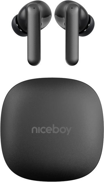 Słuchawki bezprzewodowe Niceboy Pins 4 Pro ANC Onyx Black (8594182430981) - obraz 3