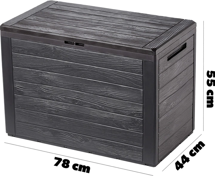 Skrzynia ogrodowa Kadax Grewena 190 l Ciemny brąz (K7992) - obraz 2