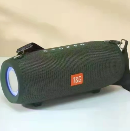 Портативна Bluetooth колонка T&G TG-322 бездротова переносна колонка з вологозахистом Зелений - зображення 2