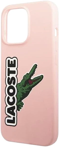 Etui Lacoste do iPhone 13 Pro Silicone Head Crocodile Pink (LCHC13LSHI) - obraz 2