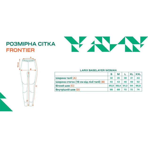 Термоштани Frontier Larix M merino/bamboo Mint - зображення 5