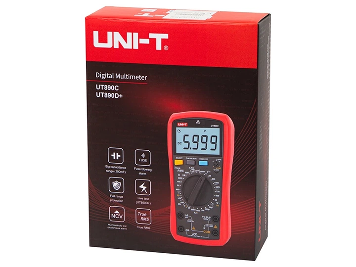 Багатофункціональний тестер напруги UNI-T 50-225 UT890C (5900804142188) - зображення 4