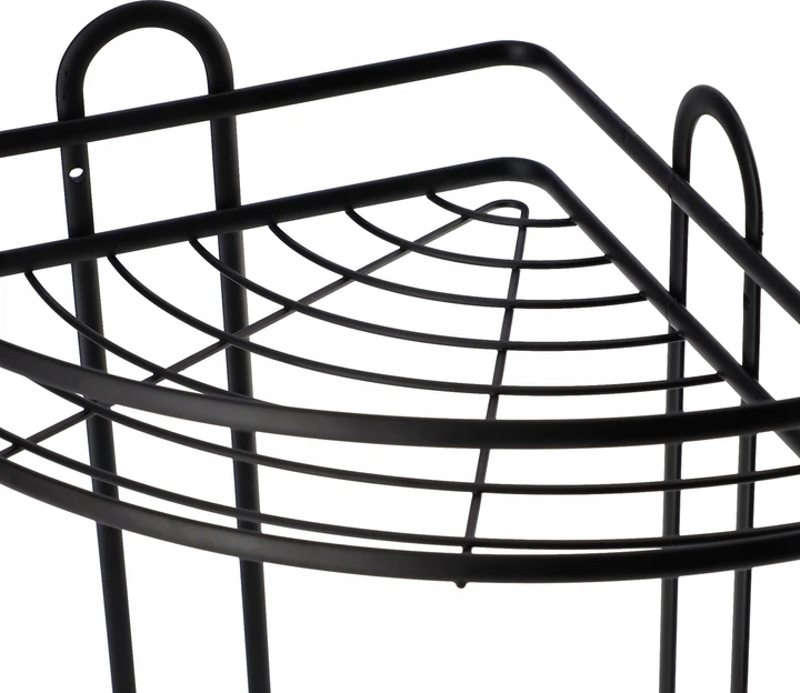 Полиця для ванної кімнати Kadax Kobuk K3880 33 x 25.5 см Чорна (5903699429037) - зображення 3