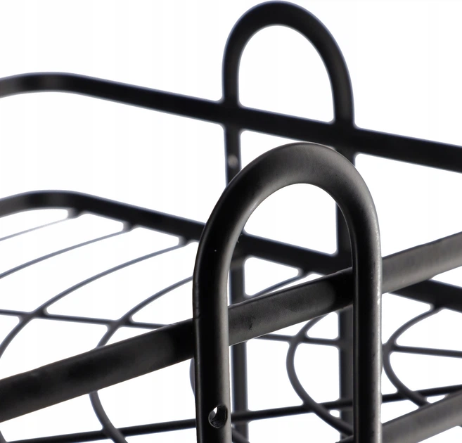 Полиця для ванної кімнати Kadax Kobuk K3880 33 x 25.5 см Чорна (5903699429037) - зображення 6