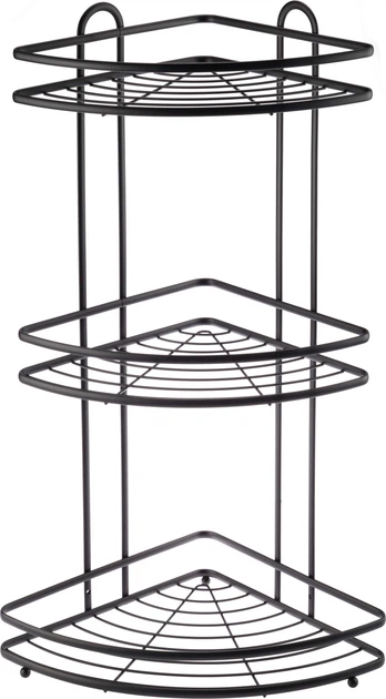 Полиця для ванної кімнати Kadax Kobuk K3881 57.5 х 25.5 см Чорна (5903699429044) - зображення 2