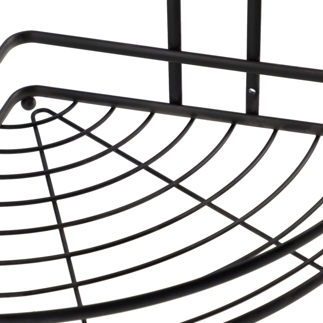 Полиця для ванної кімнати Kadax Kobuk K3881 57.5 х 25.5 см Чорна (5903699429044) - зображення 4