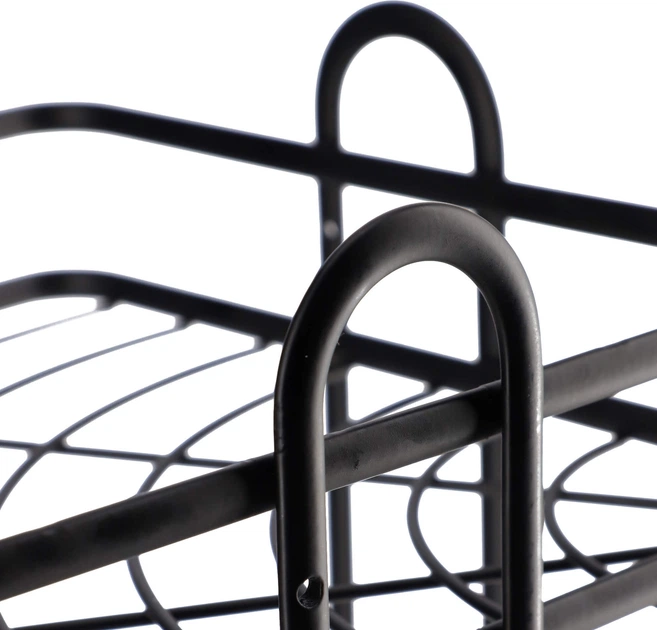 Полиця для ванної кімнати Kadax Kobuk K3881 57.5 х 25.5 см Чорна (5903699429044) - зображення 5