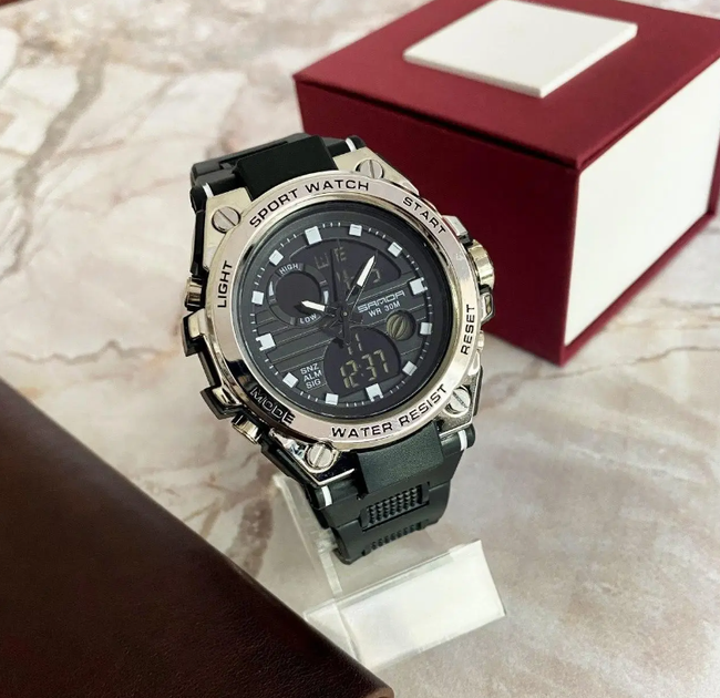 Чоловічий годинник Sanda Sport Watch Silver - зображення 5