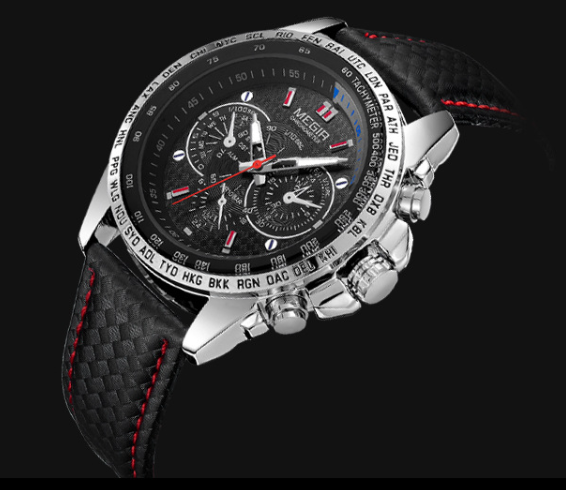 Мужские часы Megir Sport Chrono Black - изображение 7