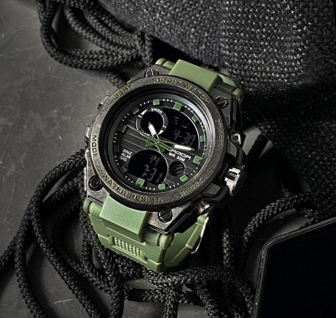 Мужские часы Sanda Sport Watch Khaki - изображение 3