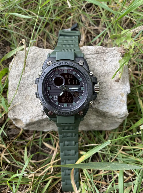Мужские часы Sanda Sport Watch Khaki - изображение 7