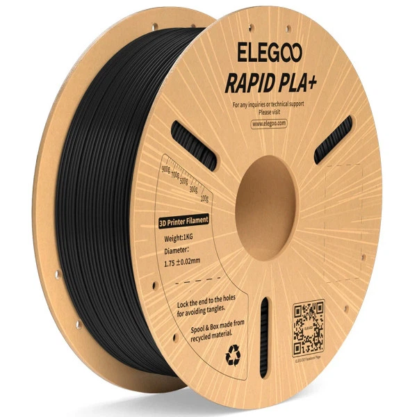 Філамент ELEGOO RAPID PLA+ White 1.75mm , екологічна паперова котушка, 1kg (50.203.0115) - Фото 2 Філамент ELEGOO RAPID PLA+ White 1.75mm , екологічна паперова котушка, 1kg (50.203.0115) - изображение 2