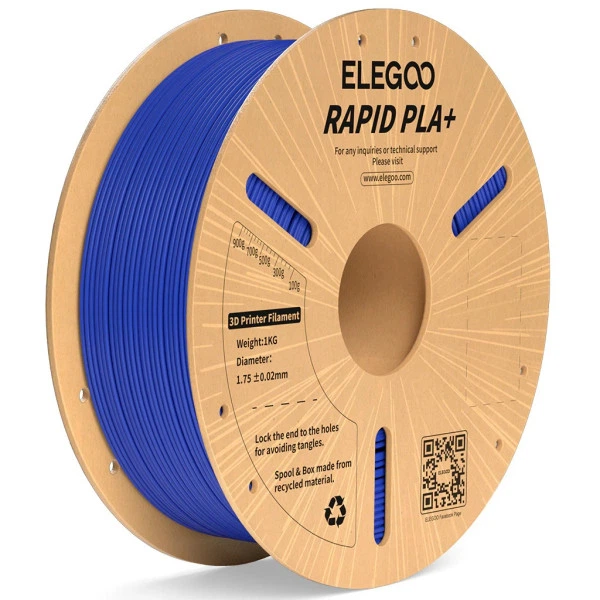 Філамент ELEGOO RAPID PLA+ Green 1.75mm , екологічна паперова котушка, 1kg (50.203.0118) - Фото 4 Філамент ELEGOO RAPID PLA+ Green 1.75mm , екологічна паперова котушка, 1kg (50.203.0118) - изображение 4