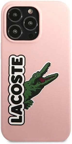 Etui Lacoste do iPhone 13 Pro Max Silicone Head Crocodile Pink (LCHC13XSHI) - obraz 2