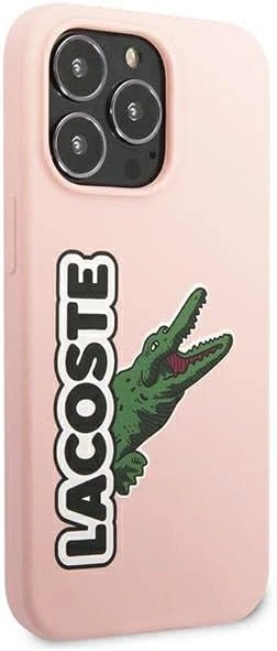 Etui Lacoste do iPhone 13 Pro Max Silicone Head Crocodile Pink (LCHC13XSHI) - obraz 3