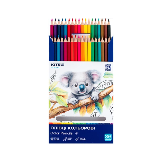 Олівці кольорові Kite Classic 36 кольорів (K-057) - зображення 4