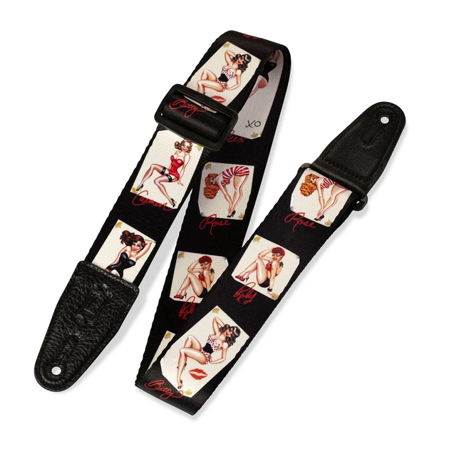Ремень для гитары Levy's Print Series Guitar Strap Girls (MPS2-072) - Фото 1 Ремень для гитары Levy's Print Series Guitar Strap Girls (MPS2-072) - изображение 1