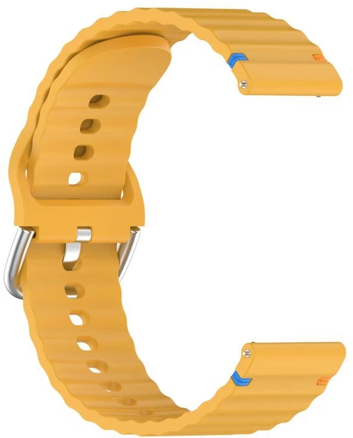 Ремешок BeCover Ribbed Straight 20mm для Samsung Galaxy Watch 7 40/44mm/7 FE/6/6 Classic/5/5 Pro/4/4 Classic/Watch 3 41mm Yellow (BC_714854) - Фото 3 Ремешок BeCover Ribbed Straight 20mm для Samsung Galaxy Watch 7 40/44mm/7 FE/6/6 Classic/5/5 Pro/4/4 Classic/Watch 3 41mm Yellow (BC_714854) - изображение 3