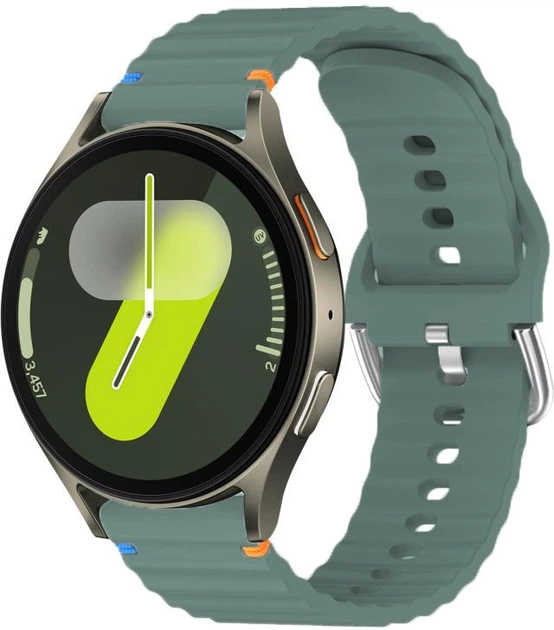 Ремешок BeCover Ribbed Straight 20mm для Samsung Galaxy Watch 7 40/44mm/7 FE/6/6 Classic/5/5 Pro/4/4 Classic/Watch 3 41mm Dark Green (BC_714844) - Фото 1 Ремешок BeCover Ribbed Straight 20mm для Samsung Galaxy Watch 7 40/44mm/7 FE/6/6 Classic/5/5 Pro/4/4 Classic/Watch 3 41mm Dark Green (BC_714844) - изображение 1