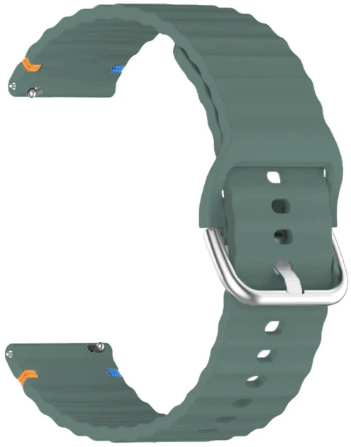 Ремешок BeCover Ribbed Straight 20mm для Samsung Galaxy Watch 7 40/44mm/7 FE/6/6 Classic/5/5 Pro/4/4 Classic/Watch 3 41mm Dark Green (BC_714844) - Фото 2 Ремешок BeCover Ribbed Straight 20mm для Samsung Galaxy Watch 7 40/44mm/7 FE/6/6 Classic/5/5 Pro/4/4 Classic/Watch 3 41mm Dark Green (BC_714844) - изображение 2
