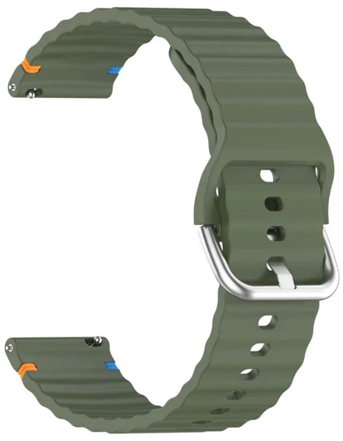 Ремешок BeCover Ribbed Straight 20mm для Samsung Galaxy Watch 7 40/44mm/7 FE/6/6 Classic/5/5 Pro/4/4 Classic/Watch 3 41mm Khaki (BC_714846) - изображение 2