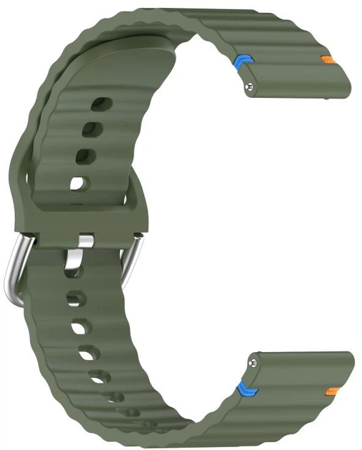 Ремешок BeCover Ribbed Straight 20mm для Samsung Galaxy Watch 7 40/44mm/7 FE/6/6 Classic/5/5 Pro/4/4 Classic/Watch 3 41mm Khaki (BC_714846) - изображение 3