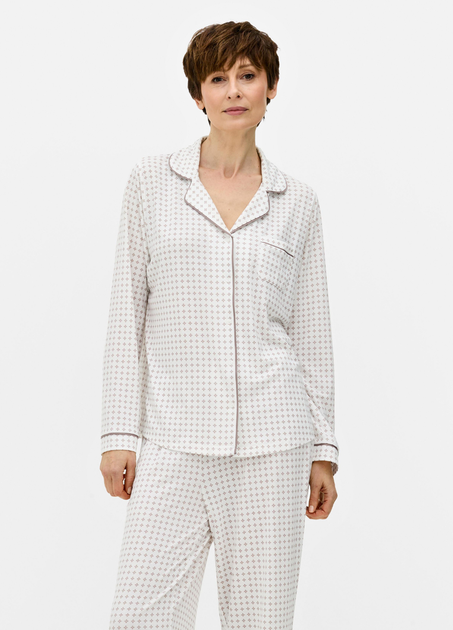 Пижамная рубашка Primark Cosy Printed Boyfriend Pyjamas XXL Для дома и сна Бежевый (8822) - Фото 1 Пижамная рубашка Primark Cosy Printed Boyfriend Pyjamas XXL Для дома и сна Бежевый (8822) - изображение 1