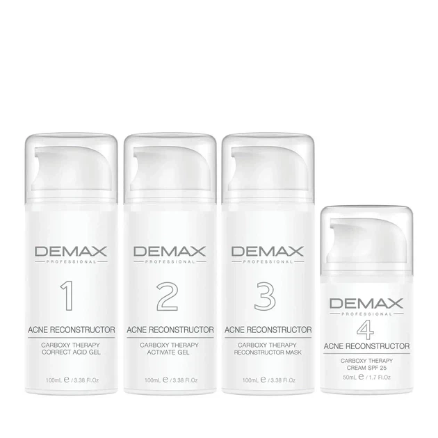 Акне-реконструктор карбокситерапія Demax Acne Reconstructor Carboxy Therapy 3 шт х 100 мл + 50 мл - Фото 1 Акне-реконструктор карбокситерапія Demax Acne Reconstructor Carboxy Therapy 3 шт х 100 мл + 50 мл - зображення 1