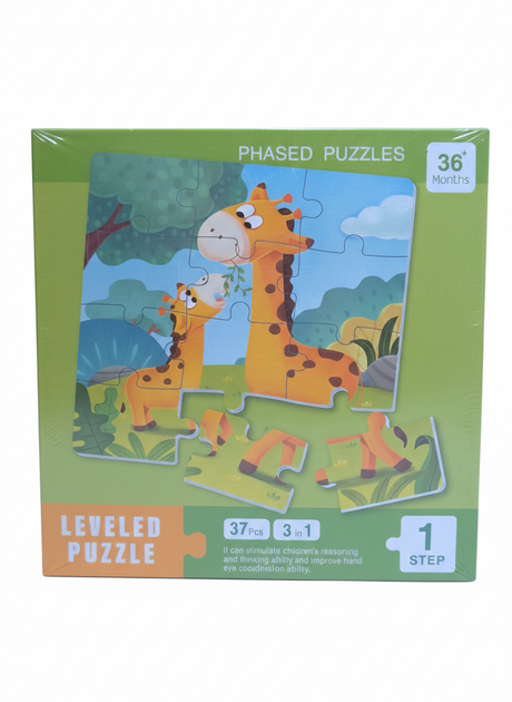 Магнітний пазл-книжка 3-в-1 Leveled Puzzle: Тварини - изображение 2