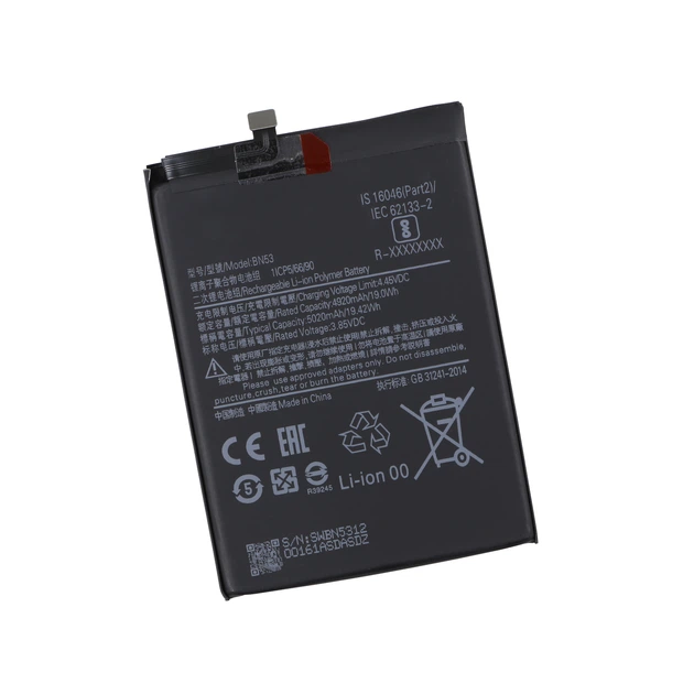 Акумуляторна батарея BN53 для Xiaomi Redmi Note 9 Pro Max/Poco M2 Pro/Note 10 Pro/Note 10 Pro Max AAAA no LOGO - Фото 1 Акумуляторна батарея BN53 для Xiaomi Redmi Note 9 Pro Max/Poco M2 Pro/Note 10 Pro/Note 10 Pro Max AAAA no LOGO - зображення 1